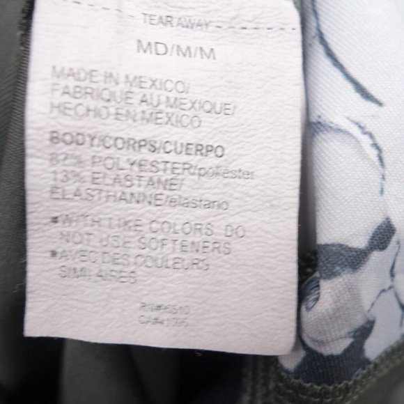 Under Armour Leggings Women Medium Gray Heatgear Compression Stretch Crop - Picture 9 of 10